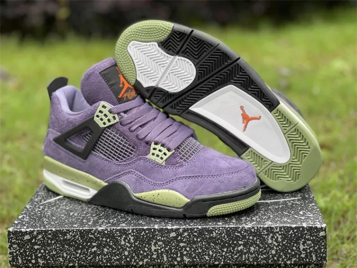 Authentic Air Jordan 4“Canyon Purple”