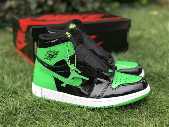 Authentic Air Jordan 1 High OG Green Patent