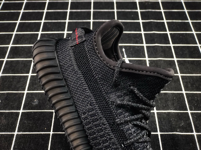 Authentic Yeezy Boost 350 V2 Static Black Kids Shoes