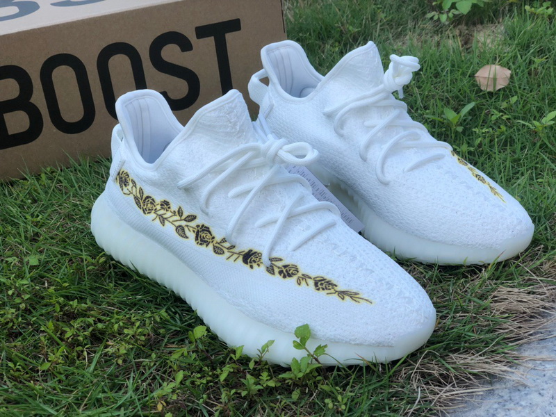 Authentic Yeezy Boost 350 V2 Cream White with rose