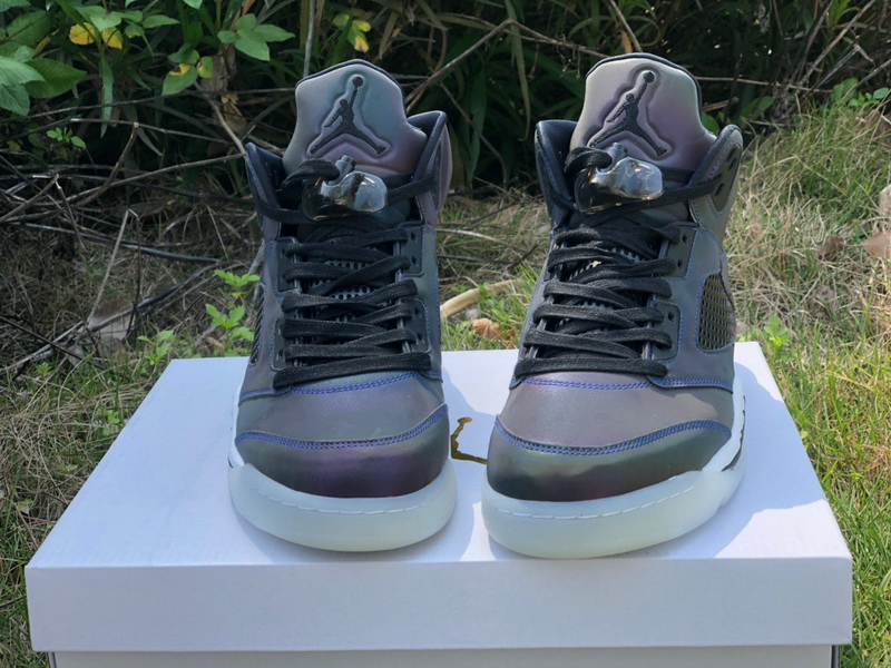 Authentic Air Jordan 5 WMNS “Oil Grey”