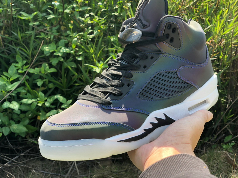 Authentic Air Jordan 5 WMNS “Oil Grey”