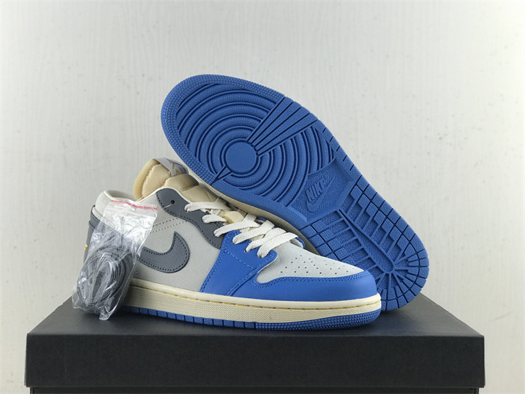 Authentic Air Jordan 1 Low “UNC Grey”