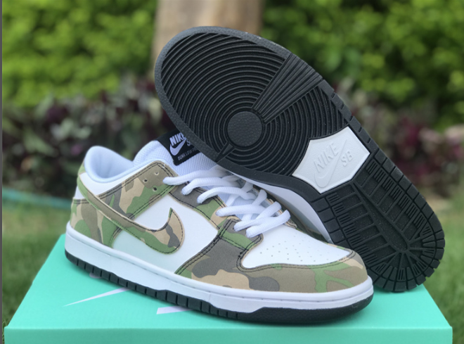 Authentic Nike SB Dunk Low Camo 