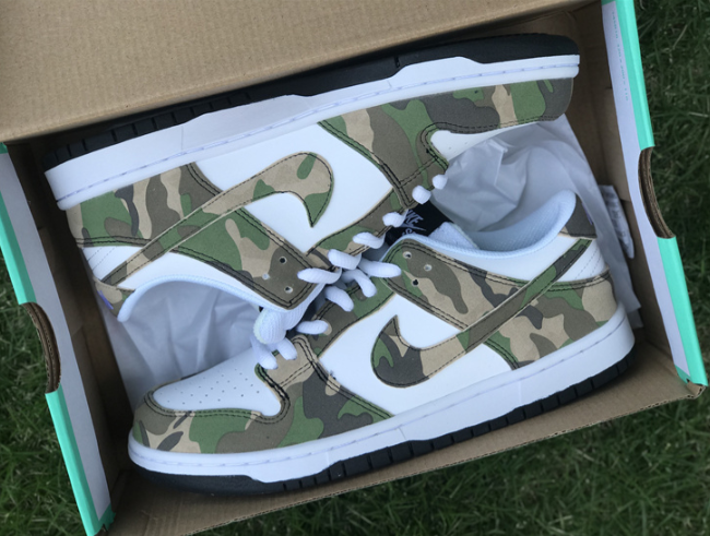 Authentic Nike SB Dunk Low Camo 