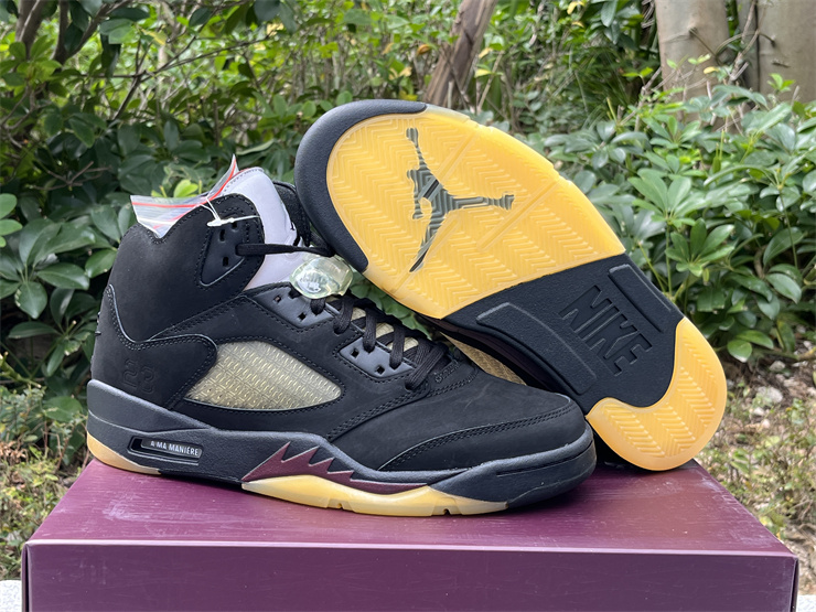 Authentic A Ma Maniére x Air Jordan 5 “Black”