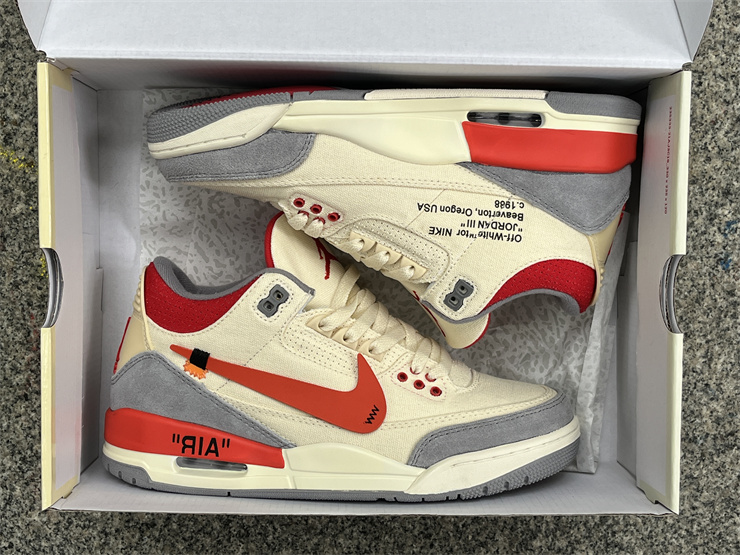 Authentic Air Jordan 3 x OFF-WHITE