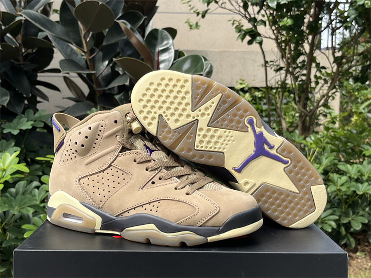 Authentic Air Jordan 6 Gore-Tex “Brown Kelp”