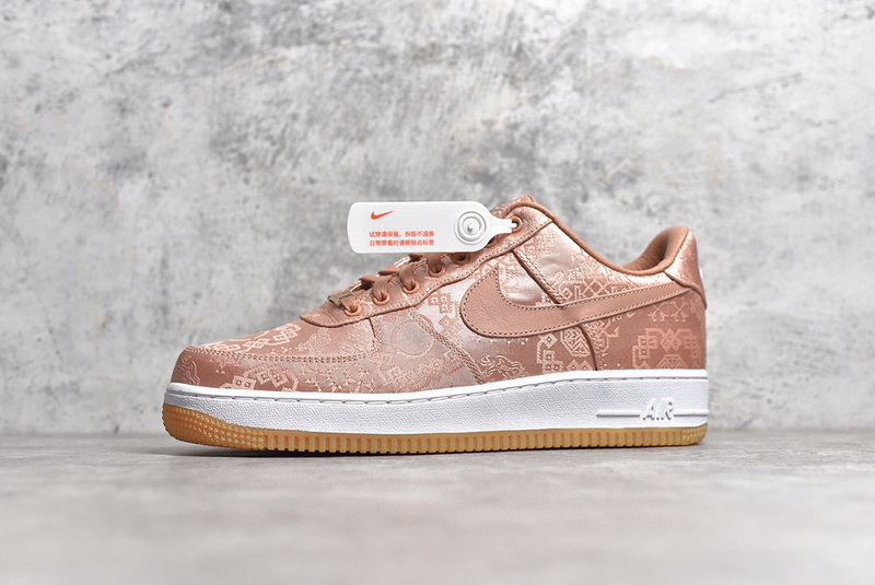 Authentic CLOT x Nike Air Force 1 Low “Rose Gold”