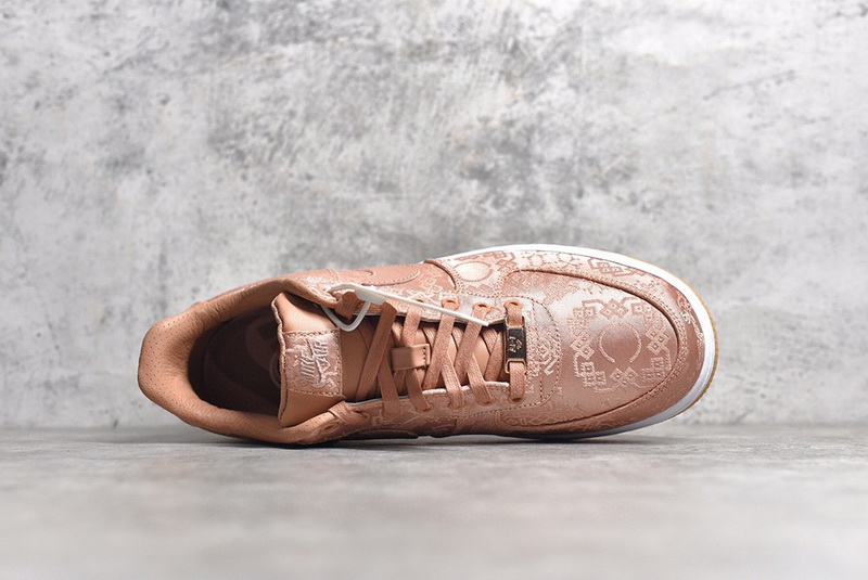 Authentic CLOT x Nike Air Force 1 Low “Rose Gold”