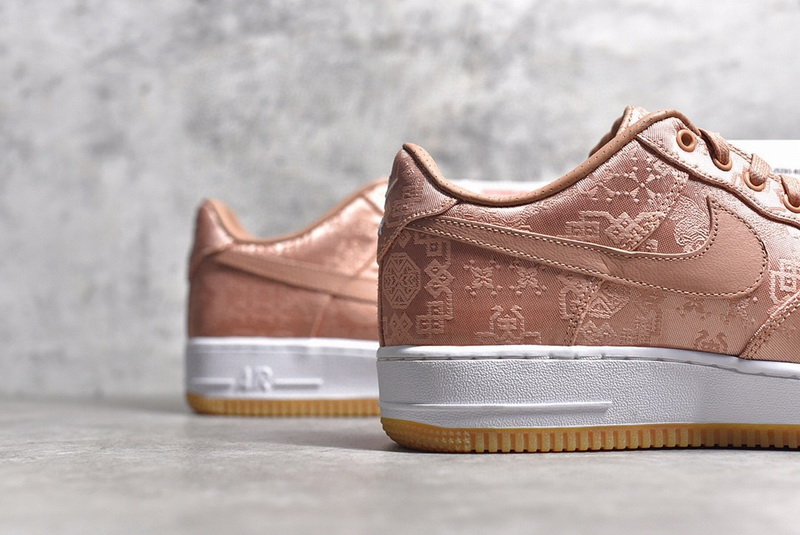 Authentic CLOT x Nike Air Force 1 Low “Rose Gold”