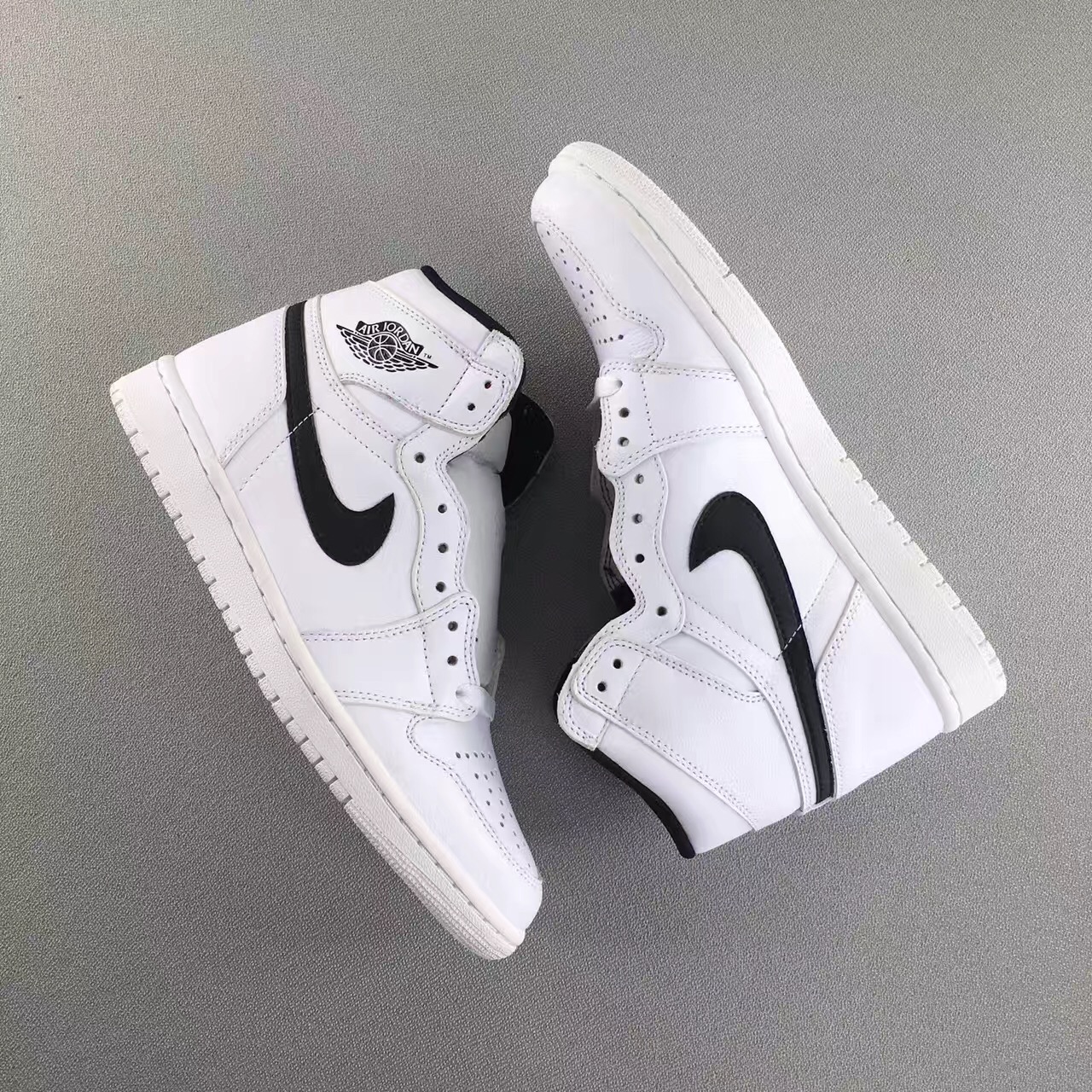 Authentic Air Jordan 1 White YinYang