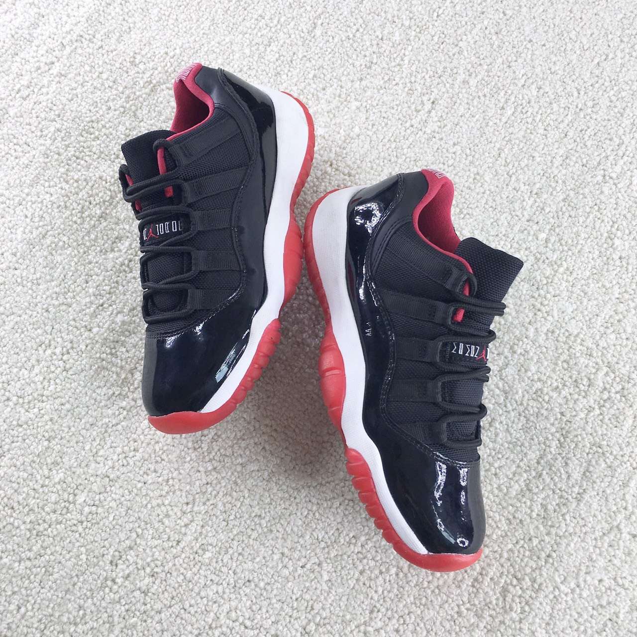 Authentic Air Jordan 11 GS Low Bred