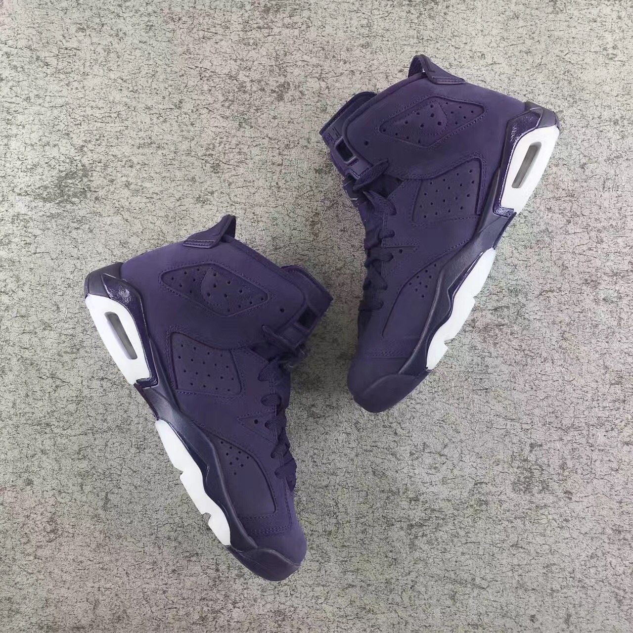 Authentic Air Jordan 6 GS Purple Dynasty