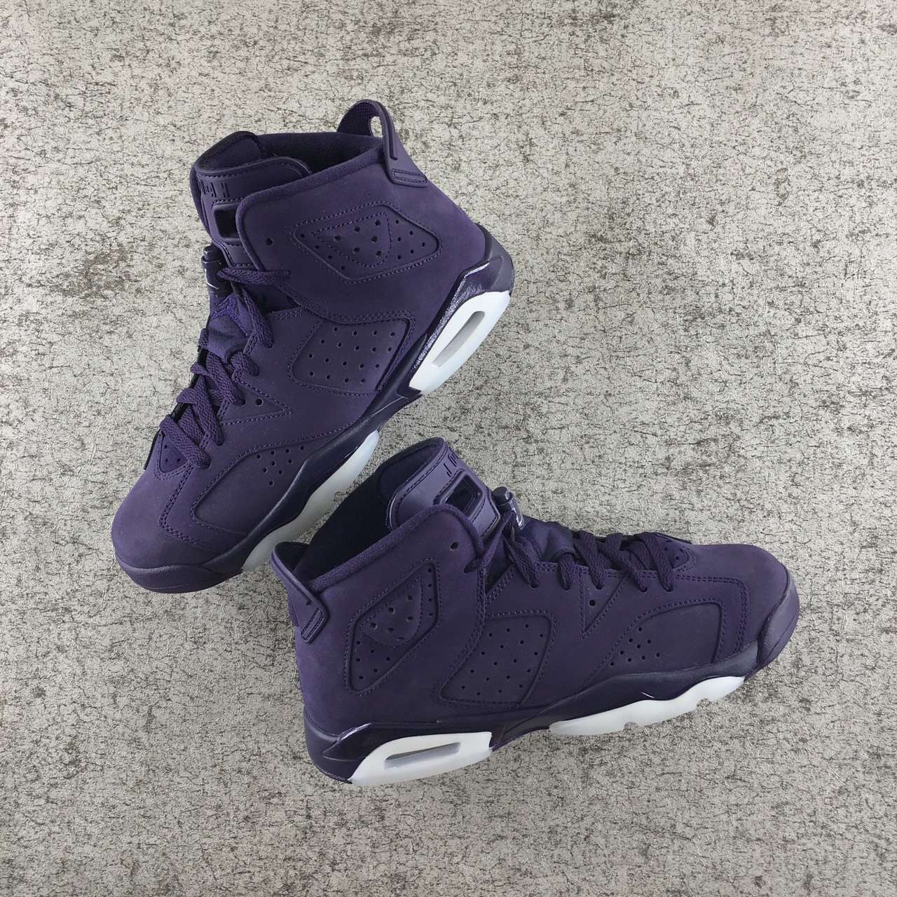 Authentic Air Jordan 6 GS Purple Dynasty