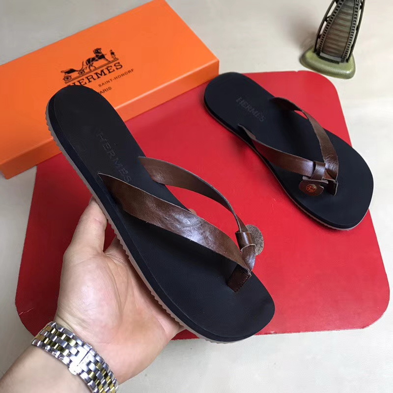 Hermes men slippers AAA-079(38-44)