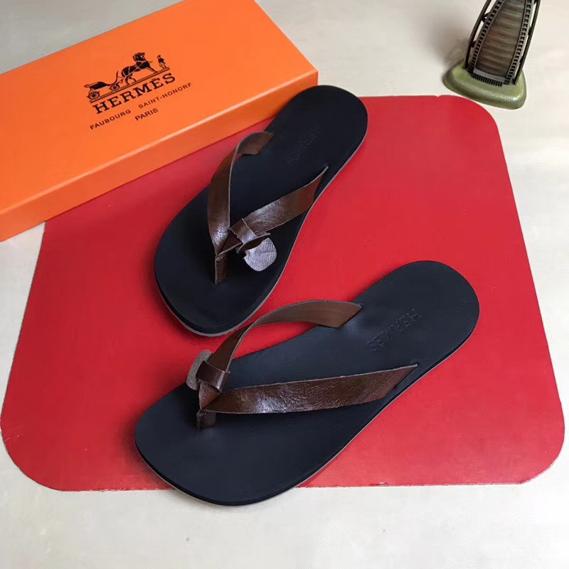 Hermes men slippers AAA-079(38-44)