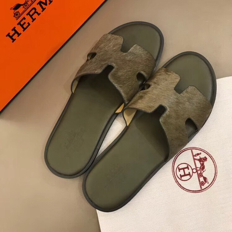 Hermes men slippers AAA-098(38-45)