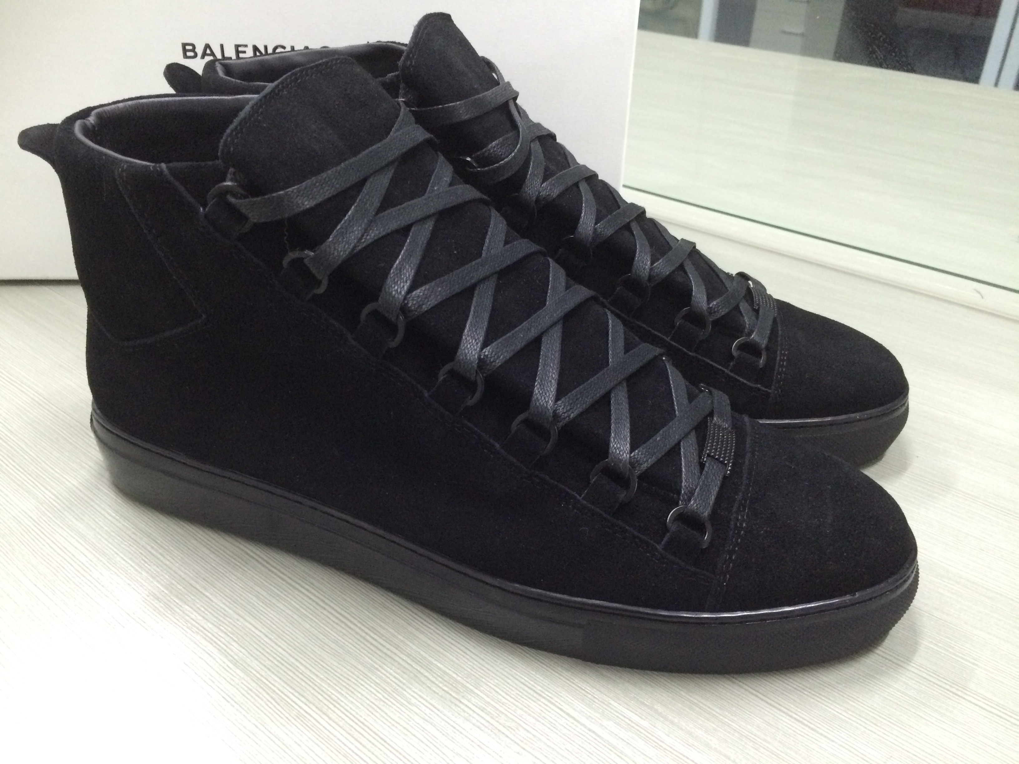 Balenciaga Arena high-top Black suede Sneaker