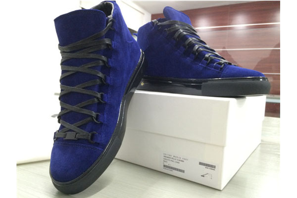 Balenciaga Arena high-top Blue suede Sneaker