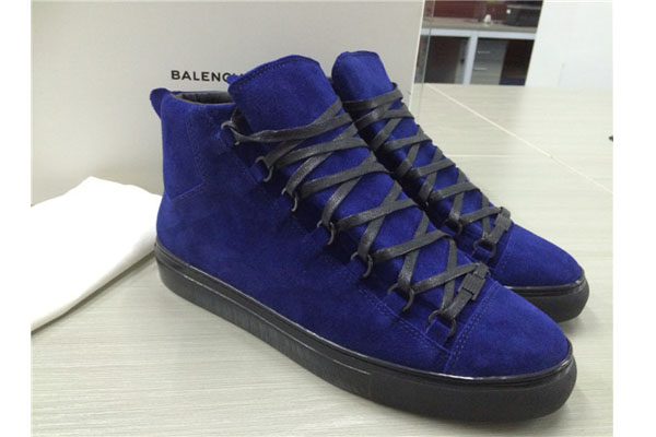 Balenciaga Arena high-top Blue suede Sneaker