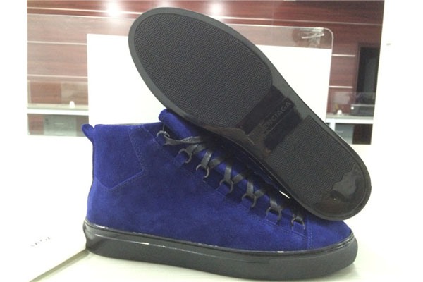 Balenciaga Arena high-top Blue suede Sneaker