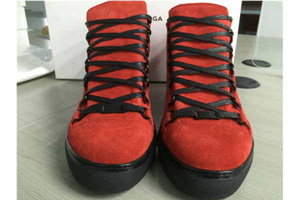 Balenciaga Arena high-top Red suede Sneaker