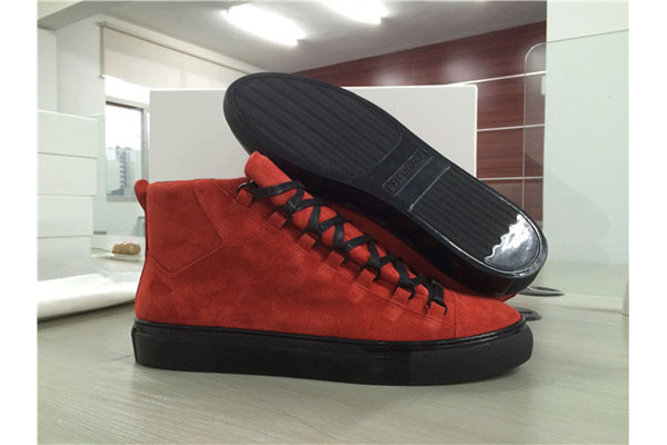 Balenciaga Arena high-top Red suede Sneaker