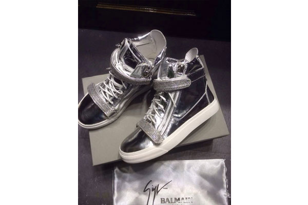 Giuseppe zanotti silver diamond Men′s Sneaker(with receipt)