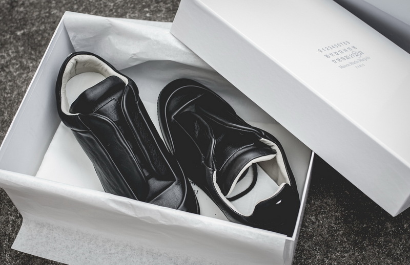 Maison Martin Margiela Black Leather Future Low-Top Sneakers