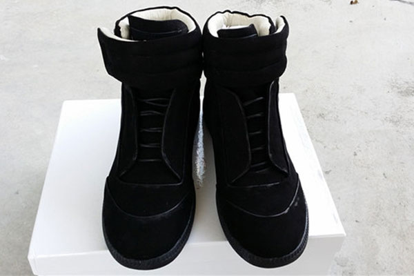 Maison Martin Margiela Black Suede High-Top Sneakers for Men