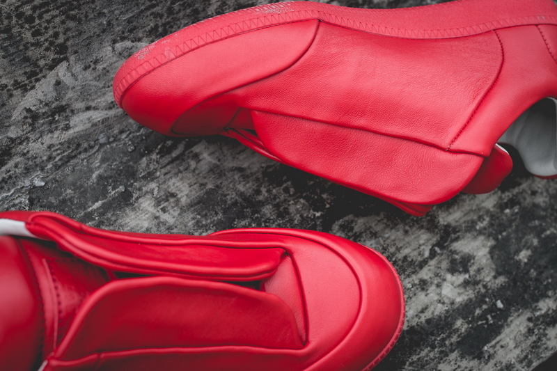 Maison Martin Margiela Red Leather Future Low-Top Sneakers