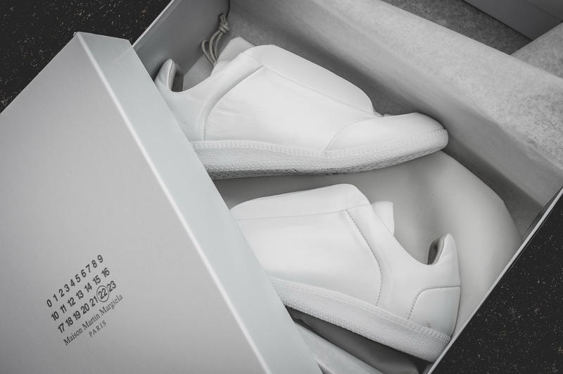 Maison Martin Margiela White Leather Future Low-Top Sneakers