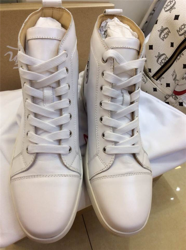 Super Max perfect Christian louboutin men′s sneaker white(with receipt)