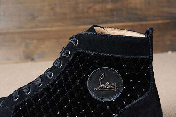 Super Perfect Christian Louboutin Strass Mens Flat Suede BlackSuper Max Perfect Christian Louboutin 