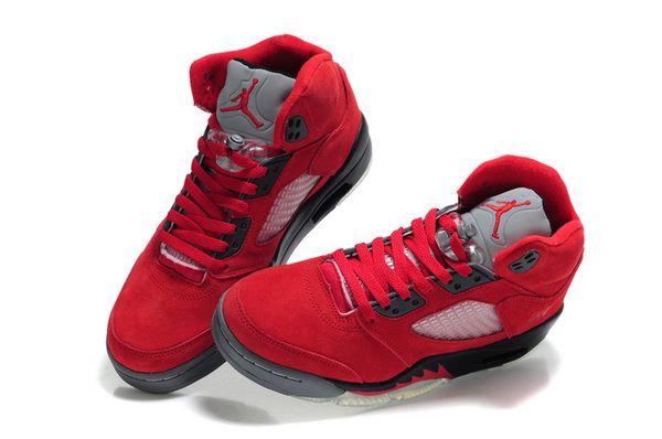 Jordan 5 suede women shoes-003