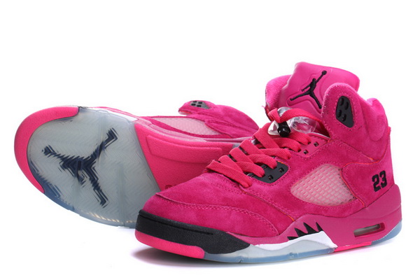 Jordan 5 suede women shoes-007