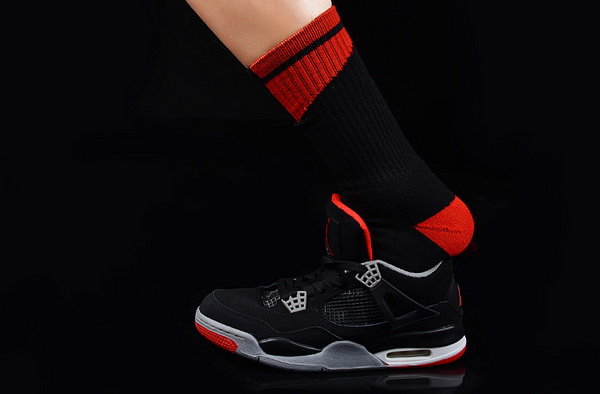 New Jordan 4 shoes AAA(with sock)-011