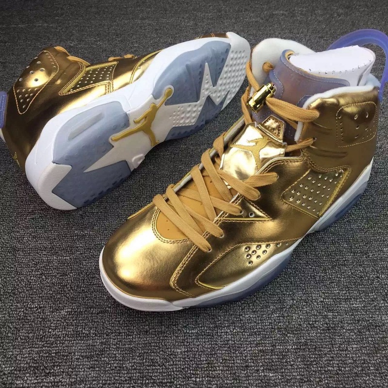 Super Max Air Jordan 6 Spike Lee Gold