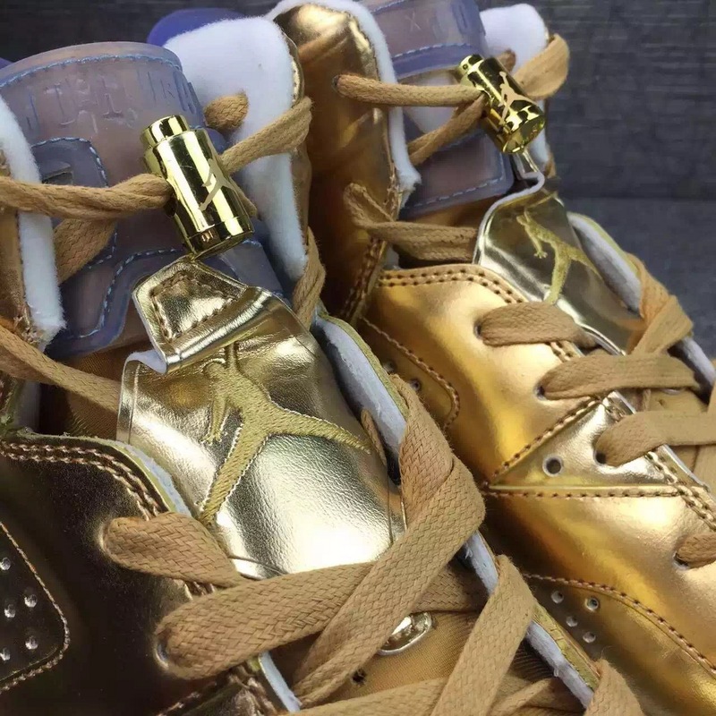 Super Max Air Jordan 6 Spike Lee Gold