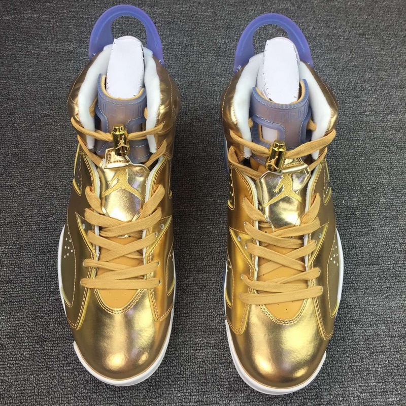 Super Max Air Jordan 6 Spike Lee Gold