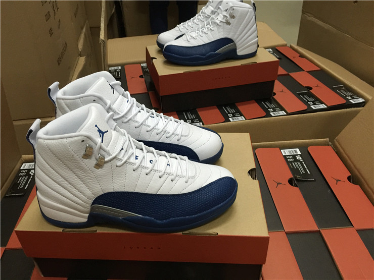 Super Max Perfect Air Jordan 12 French Blue