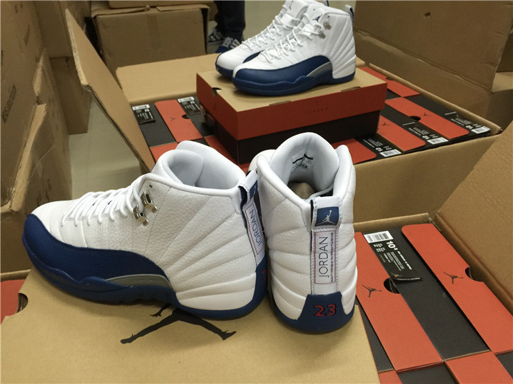 Super Max Perfect Air Jordan 12 French Blue