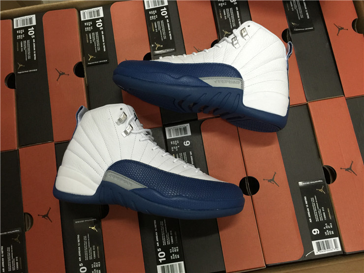 Super Max Perfect Air Jordan 12 French Blue