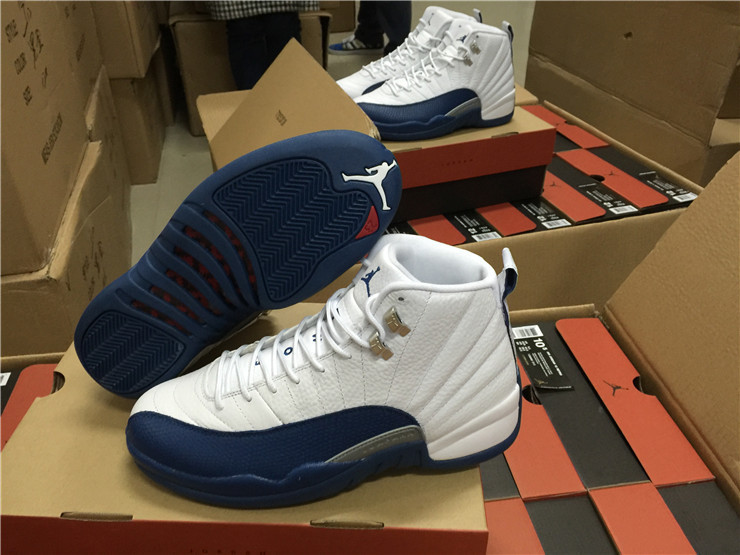 Super Max Perfect Air Jordan 12 French Blue