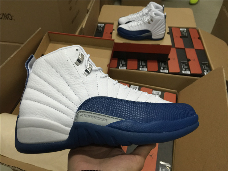 Super Max Perfect Air Jordan 12 French Blue