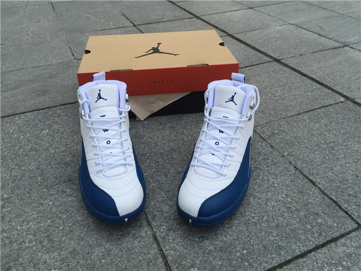 Super Max Perfect Air Jordan 12 French Blue