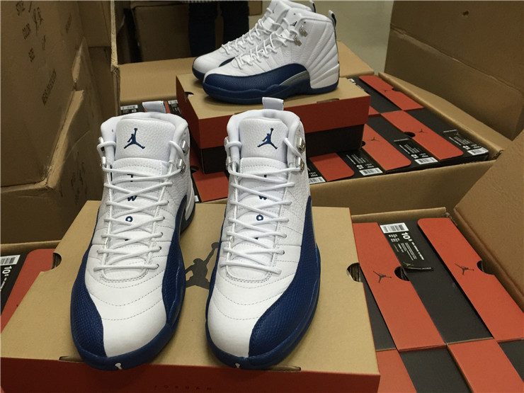 Super Max Perfect Air Jordan 12 French Blue