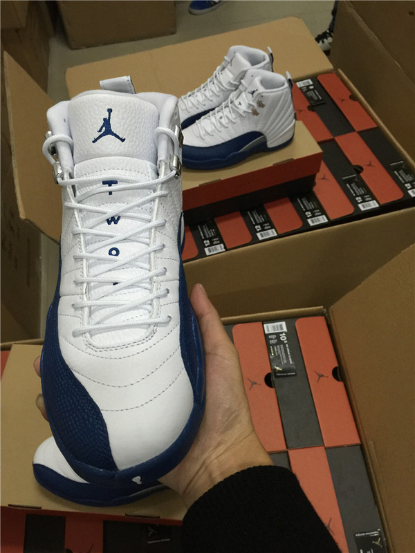 Super Max Perfect Air Jordan 12 French Blue