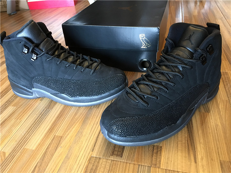 Super Max Perfect Air Jordan 12 OVO Black